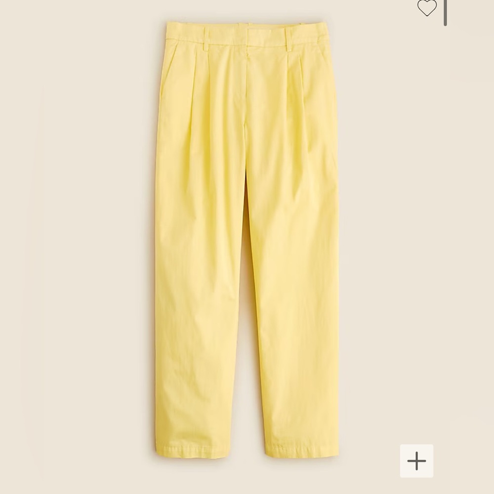 J. Crew Wide-leg essential pant in cotton poplin NWT size 4